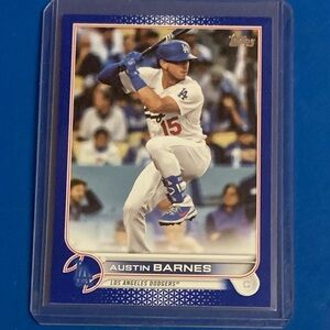 Austin Barnes [Royal Blue] #420 2022 Topps Baseball Trading Card